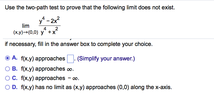 Solved Use the two-path test to prove that the following | Chegg.com