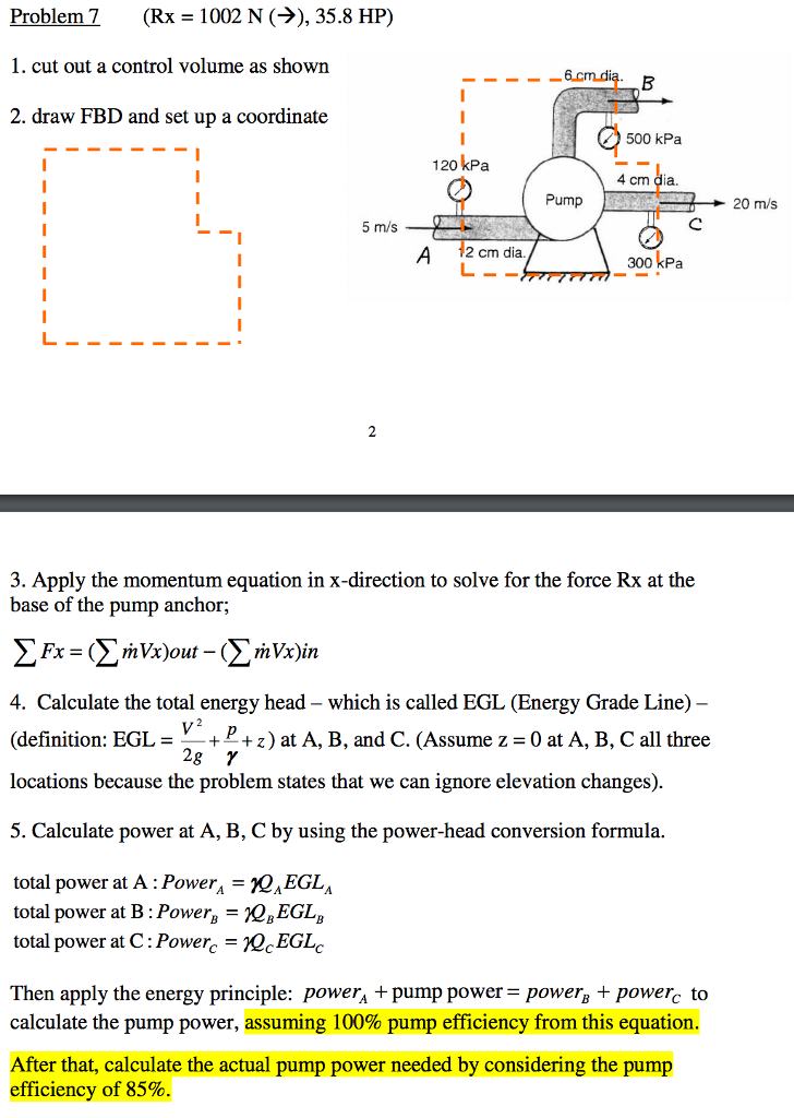 A water pump has one inlet and two outlets as shown.