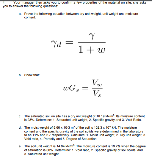 Specific weight deals formula