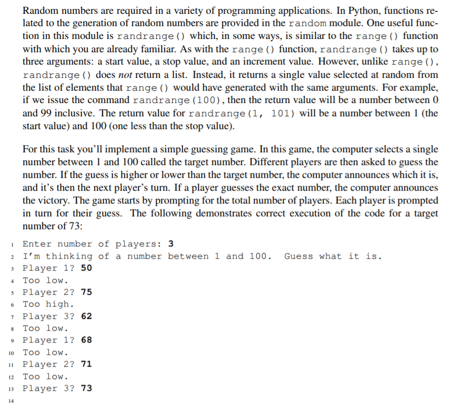 Solved Random numbers are required in a variety of | Chegg.com