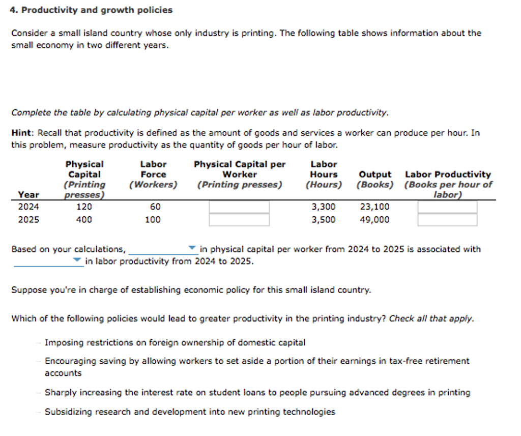 Solved Consider a small island country whose only industry
