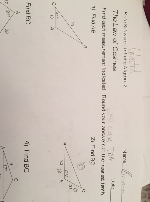 Solved Find each measurement indicated. Round your answers