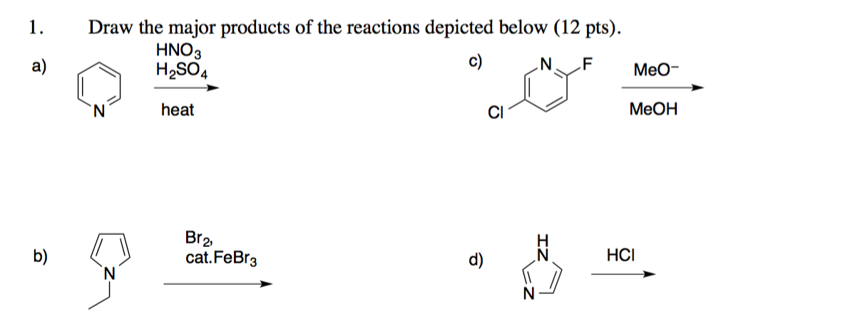 Solved Draw the major products of the reaction depicted | Chegg.com