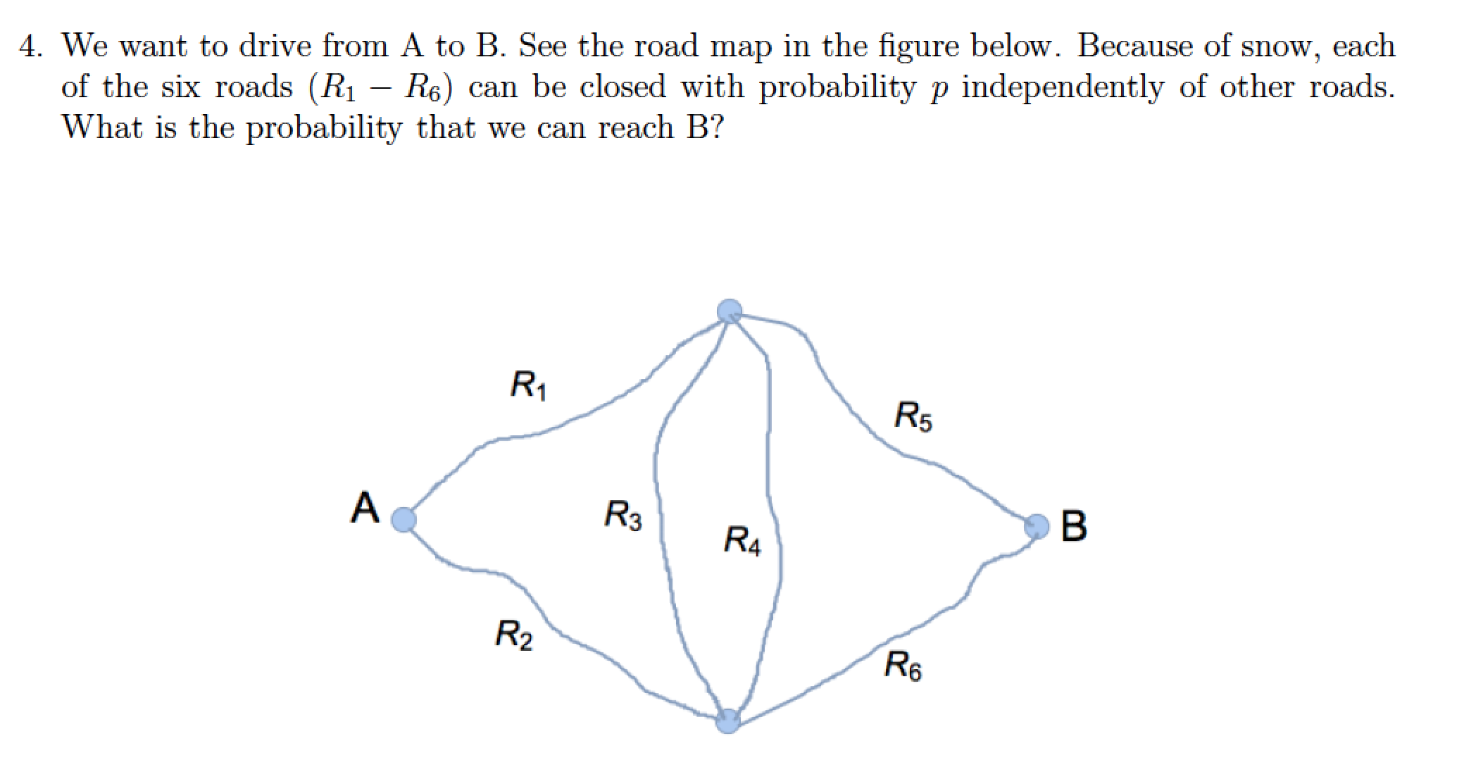 Solved We Want To Drive From A To B. See The Road Map In The | Chegg.com