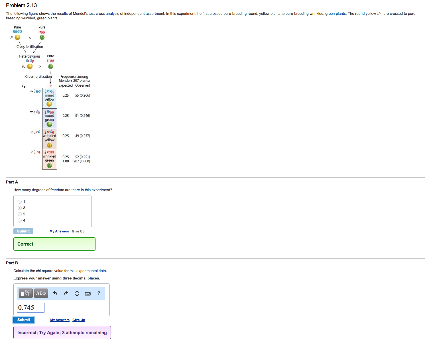 Solved The following figure shows the results of Mendel's | Chegg.com