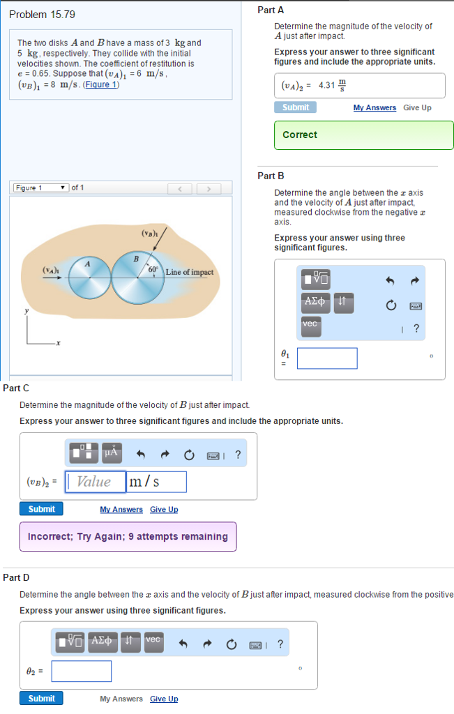 Solved The Two Disks A And B Have A Mass Of 3 Kg And 5 Kg, | Chegg.com