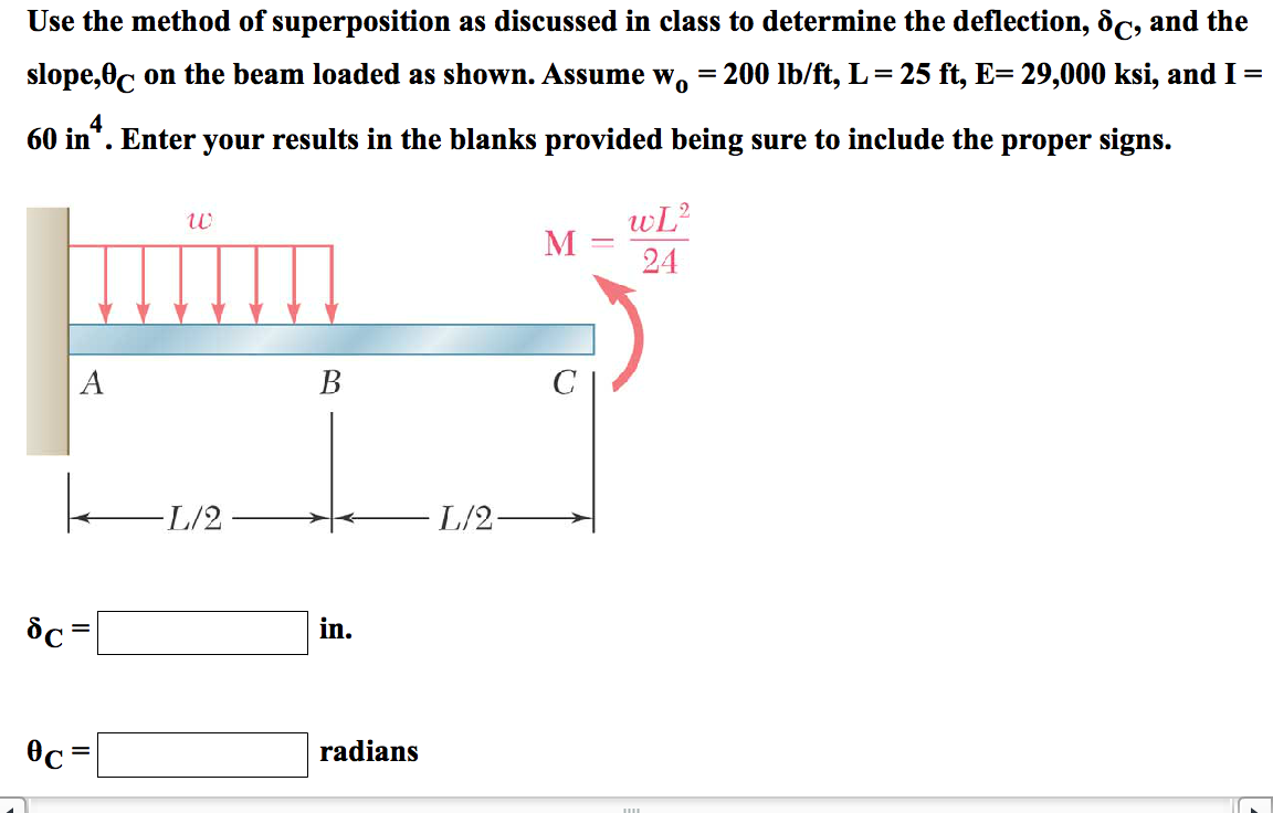 Solved Use the method of superposition as discussed in class | Chegg.com