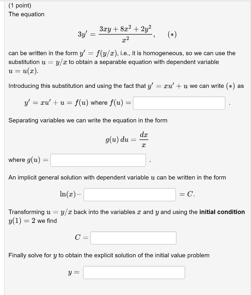 Solved (1 point) The equation r2 can be written in the form | Chegg.com