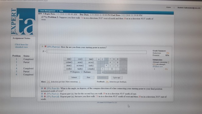 Solved HW 3 Begin Date 1 Is1100 00AM Dese Date 1 2 018 Chegg