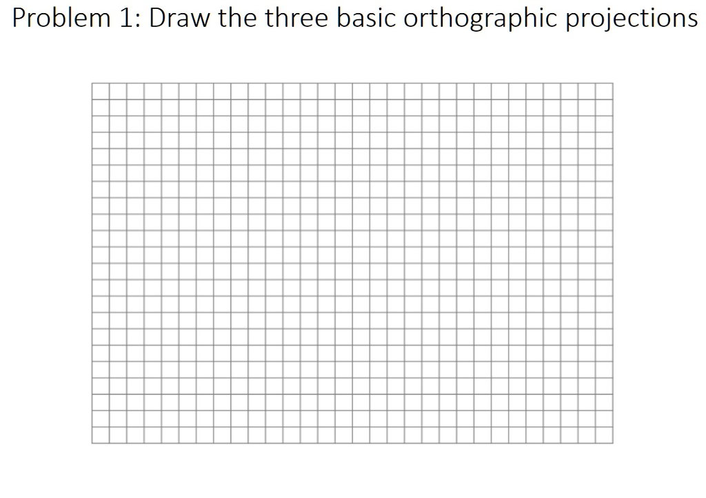 Solved Draw the three basic orthographic projections Draw | Chegg.com