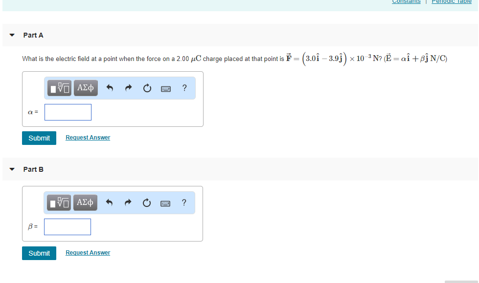 Solved Part A What is the electric field at a point when | Chegg.com