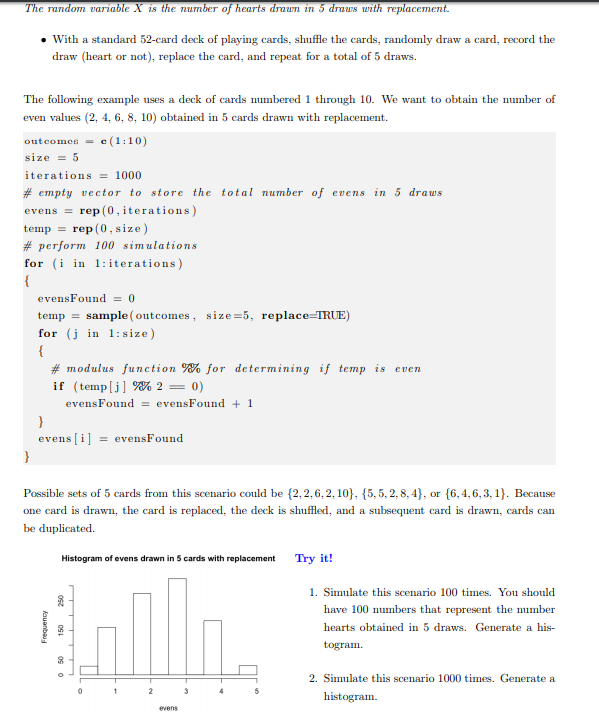 The random variable X is the number of hearts draun | Chegg.com