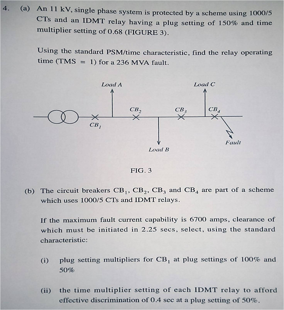 Solved The IDMT relay PS is at 150 (7.5 A) so the PSM