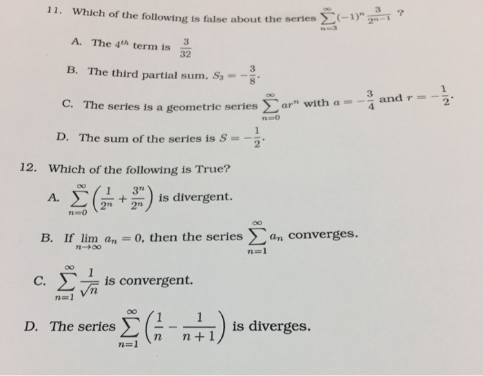 solved-which-of-the-following-is-false-about-the-series-chegg