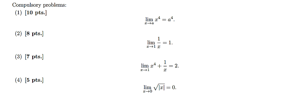 Solved Prove The Following Using Advanced Calculus | Chegg.com