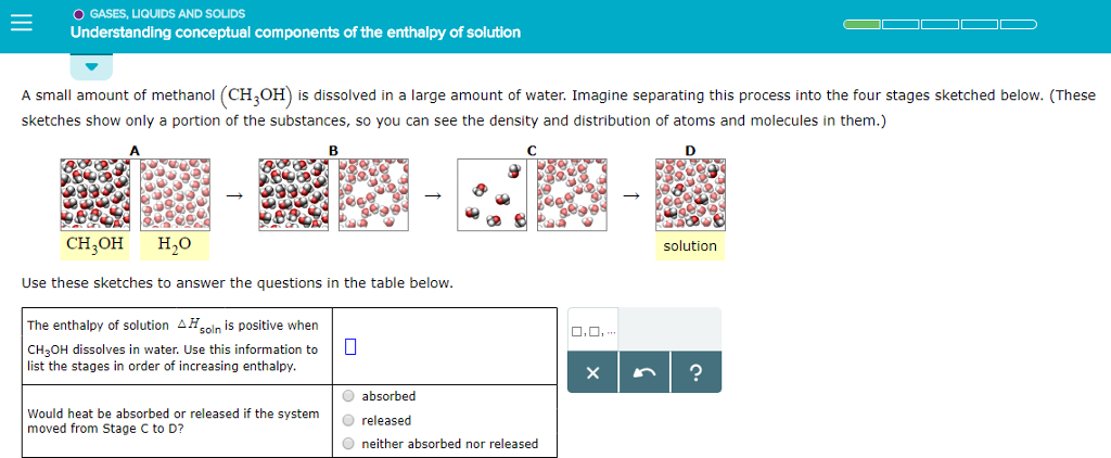 Solved O GASES, LIQUIDS AND SOLIDS Understanding conceptual | Chegg.com