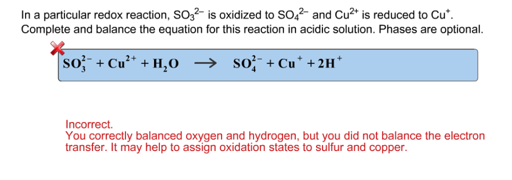 Solved In a particular redox reaction, SO3 is oxidized to SO | Chegg.com