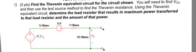Solved Find the Thevenin equivalent circuit for the circuit | Chegg.com