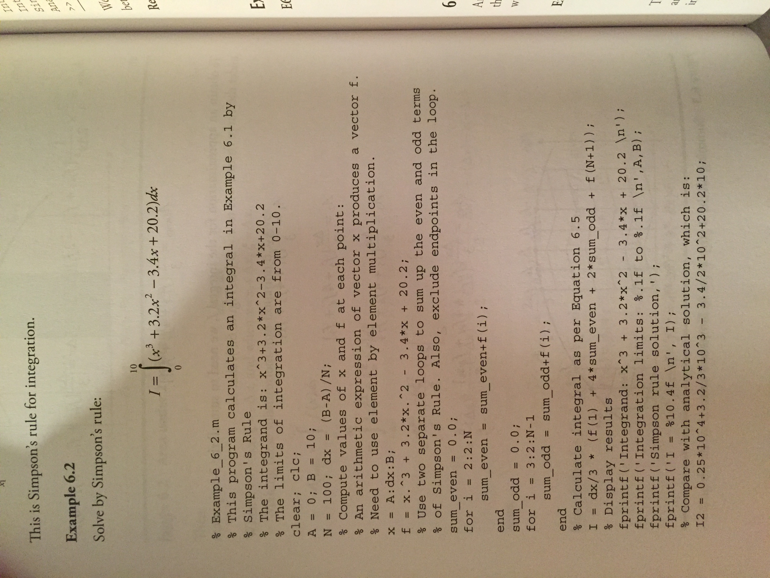 Solved This is Simpson's rule for integration. Solve by | Chegg.com