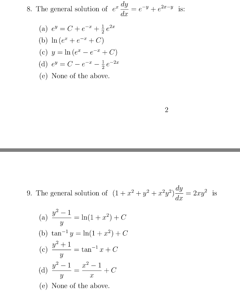 solved-the-general-solution-of-e-x-dy-dx-e-y-e-2x-y-chegg