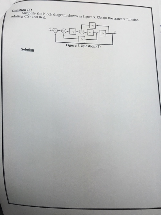 Solved Simplify the block diagram shown in Figure 3. Obtain | Chegg.com