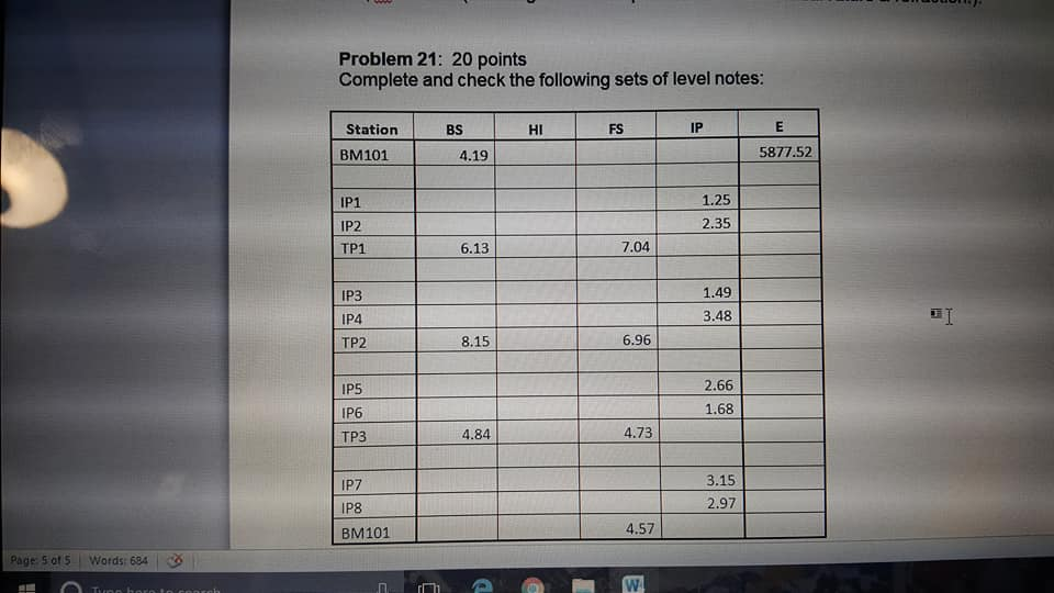 Solved Problem 21: 20 Points Complete And Check The | Chegg.com