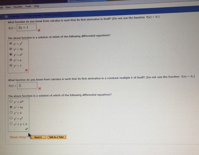 Solved What Function Do You Know From Calculus Is Such That 4756