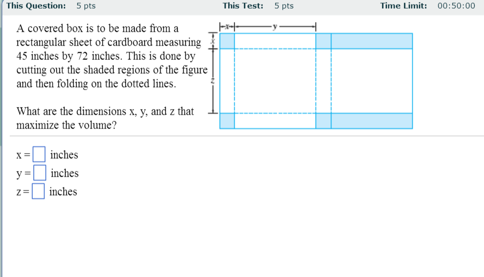Solved A covered box is to be made from a rectangular sheet