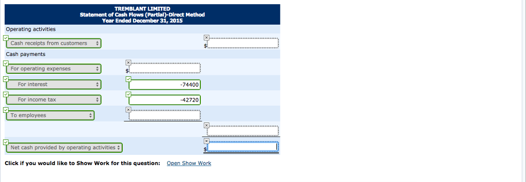 Solved Problem 13-3A (Direct Method) Your answer is | Chegg.com