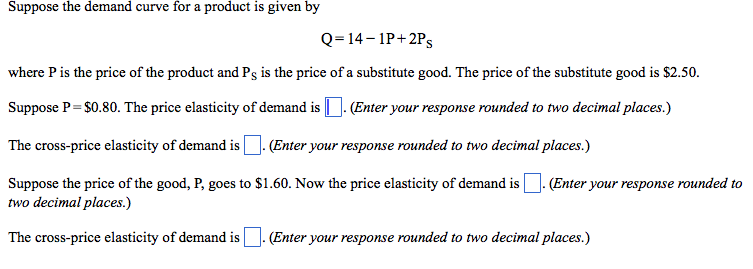 Solved Suppose the demand curve for a product is given by | Chegg.com