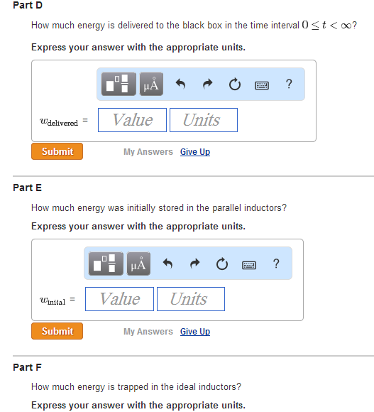 Solved The two parallel inductors in the following figure
