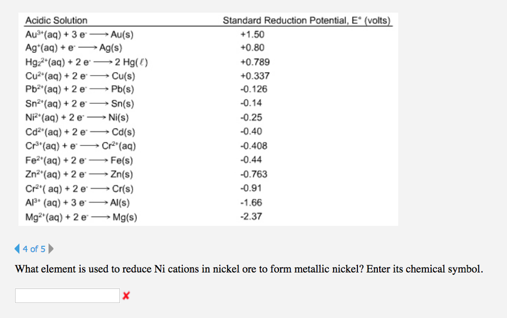 Solved Acidic Solution Au3 (aq) + 3eAu(s) Ag (aq) +Ag(s)