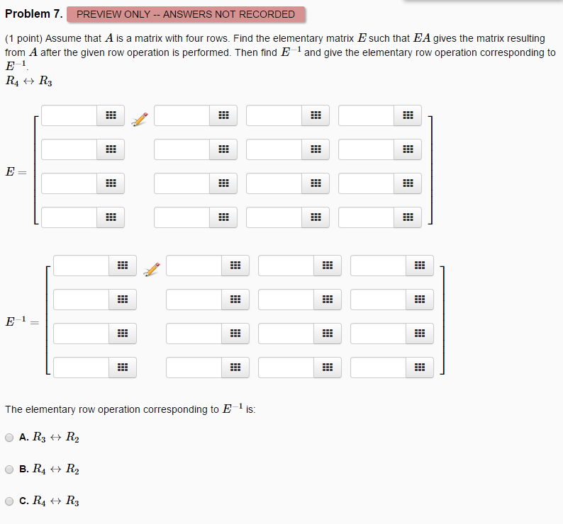 Solved Assume that A is a matrix with four rows. Find the Chegg