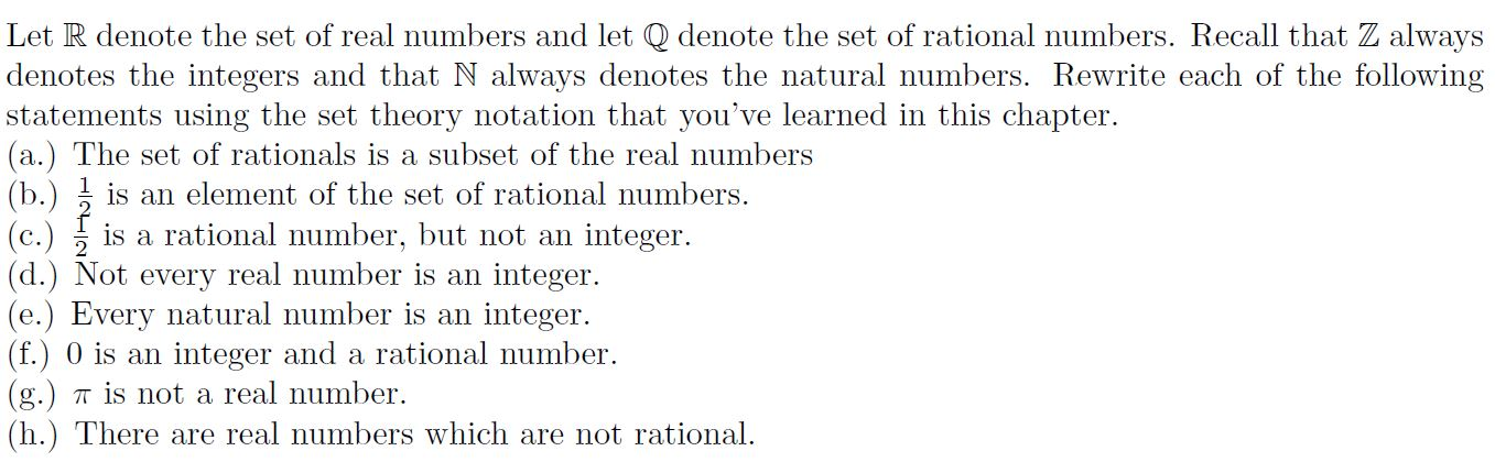 let r denote the set of real numbers