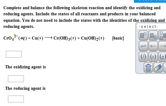 Solved Complete And Balance The Following Skeleton Reaction | Chegg.com