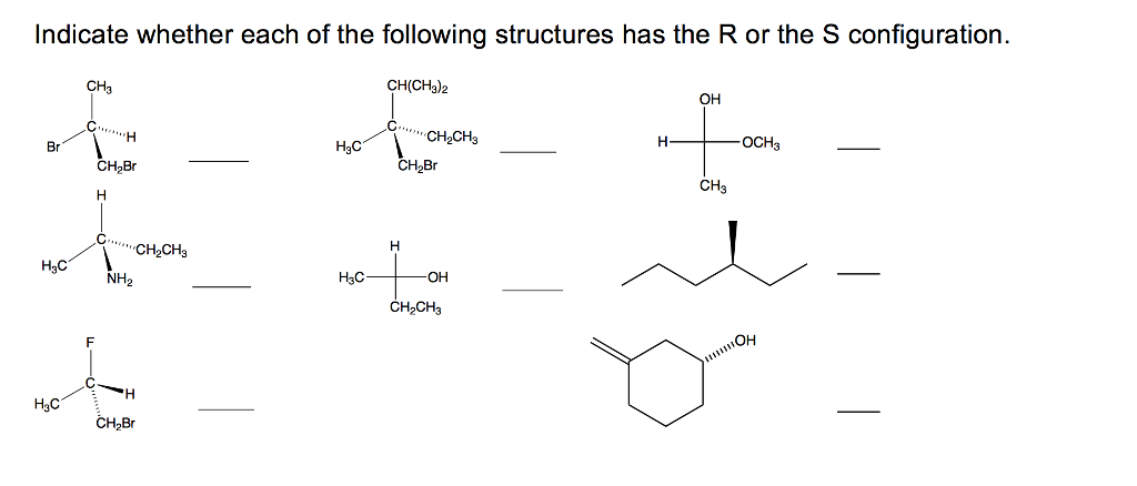 Solved Indicate whether each of the following structures has | Chegg.com