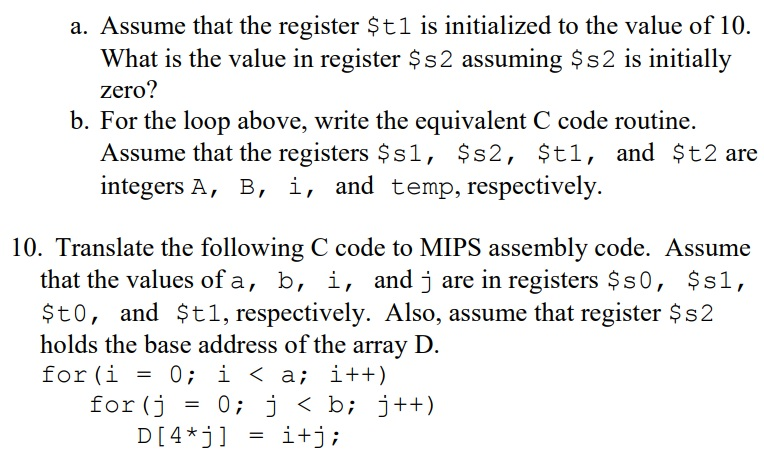 Solved 7. Provide the type, assembly language instruction | Chegg.com