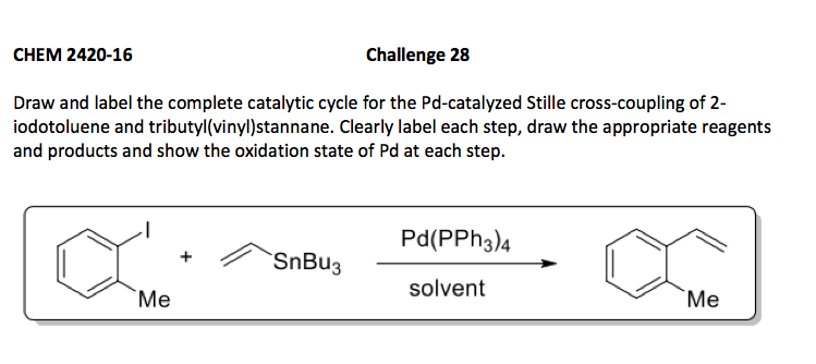 Solved Draw and label the complete catalytic cycle for the | Chegg.com