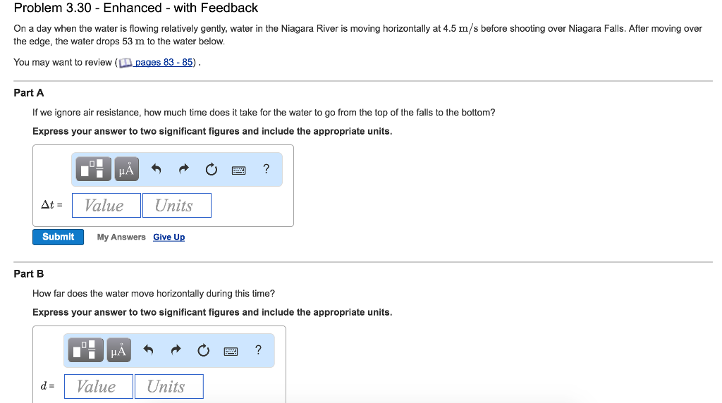 Solved On a day when the water is flowing relatively gently,