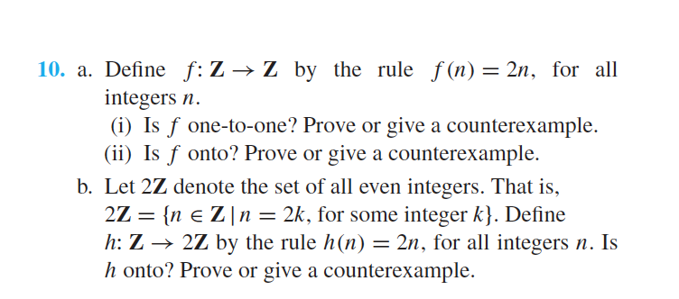 Solved Let 2z Denote The Set Of All Even Integers Can