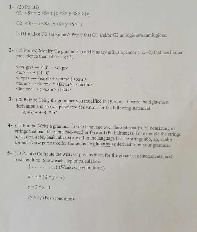 Solved 1 20 Points G1 G2 X X Y A Is Chegg
