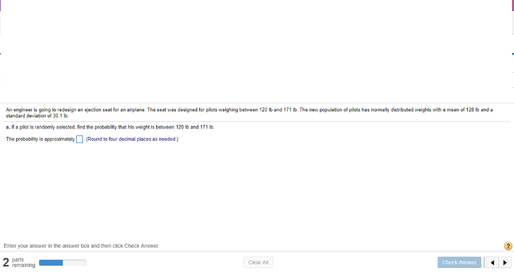 Solved An engineer is going to redesign an ejection seat for