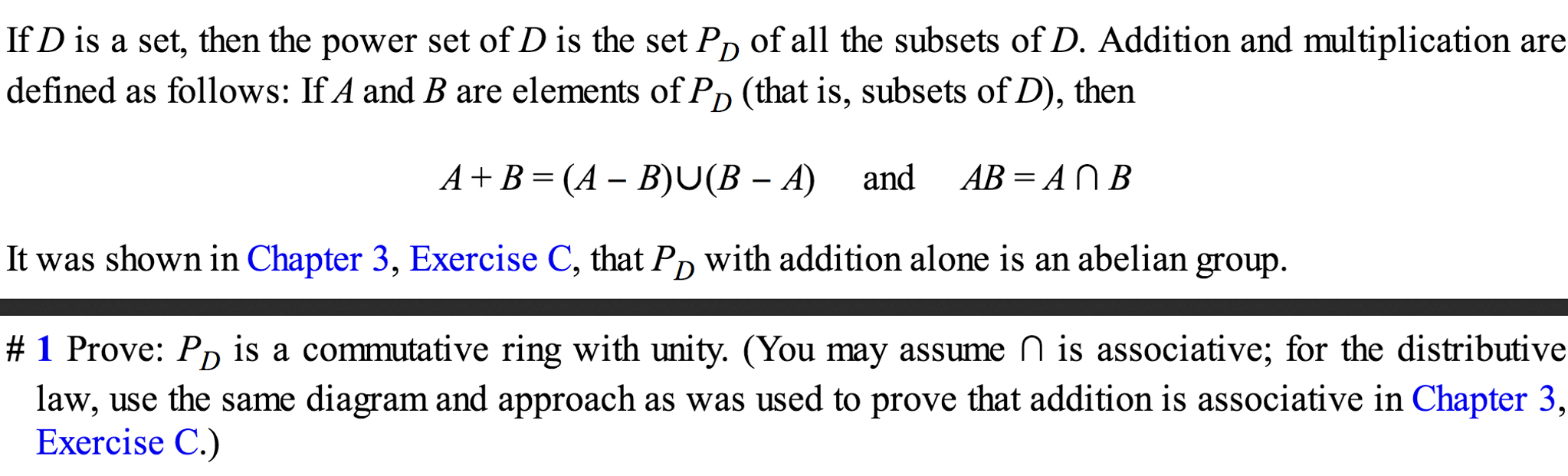 Solved If A And B Are Any Two Sets, Their Symmetric | Chegg.com