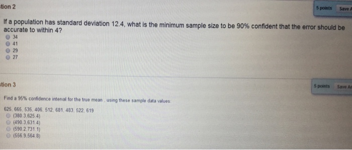 Solved If a population has standard deviation 12.4, what is | Chegg.com