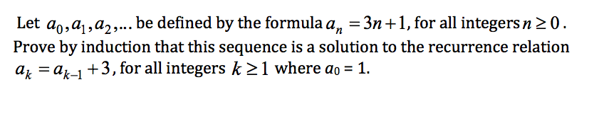 Solved Let ao,aj,a2,...be defined by the formula an 3n+1, | Chegg.com