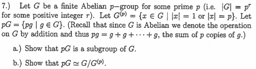 Solved Let G Be A Finite Abelian P Group For Some Prime P