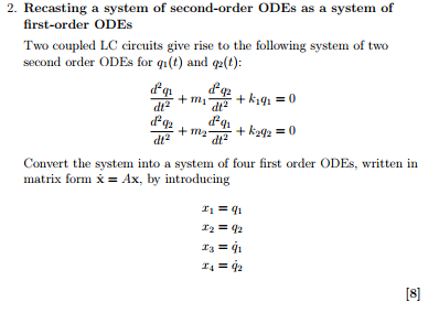 system of odes