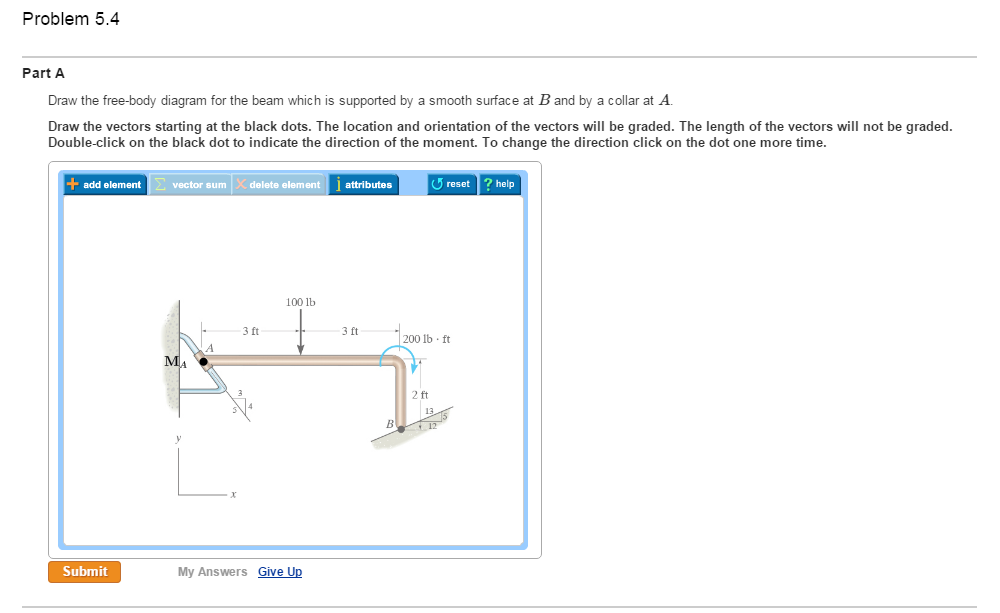 Solved Draw A Free Body Diagram And Provide Solutions For