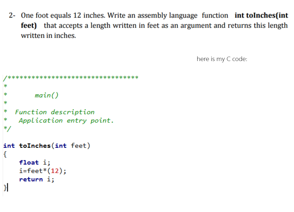 solved-2-one-foot-equals-12-inches-write-an-assembly-chegg