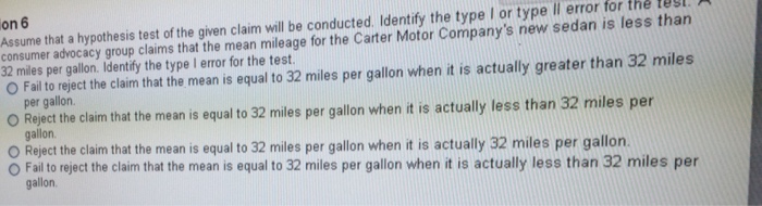 Solved Assume That A Hypothesis Test Of The Given Claim Will | Chegg.com